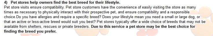 pet store lies