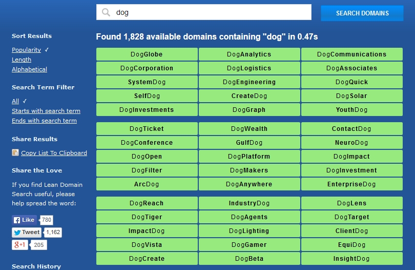 domain search