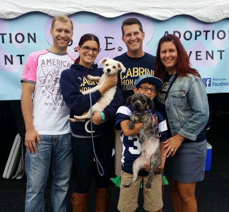 Shelter Dogs Smiling after Adoption